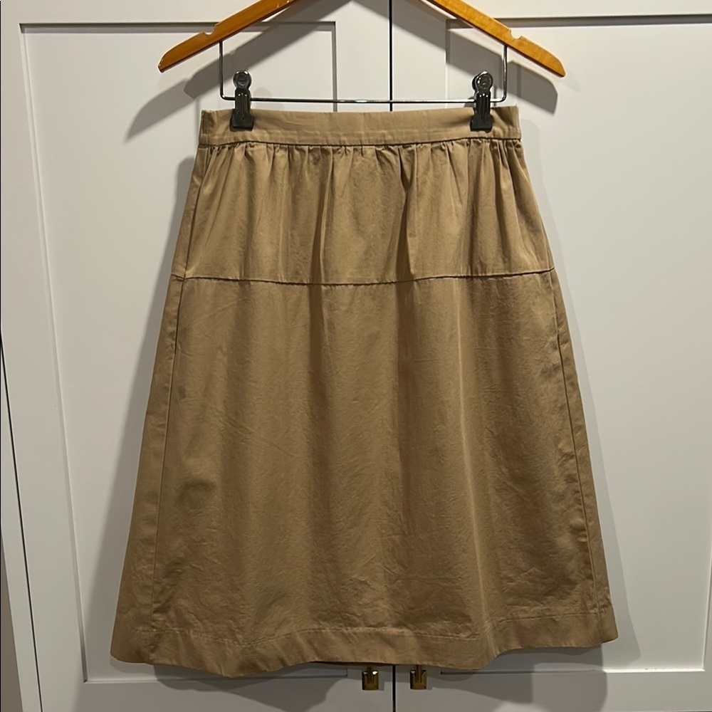 Gap Classic Tan Beige Cotton Preppy Skirt Size Small